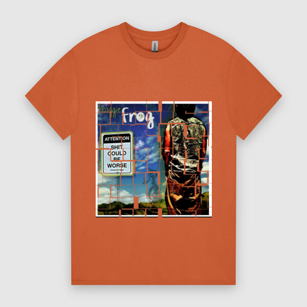 [froggie] frog_Could Be Worse_T-Shirt_Orange Thumbnail